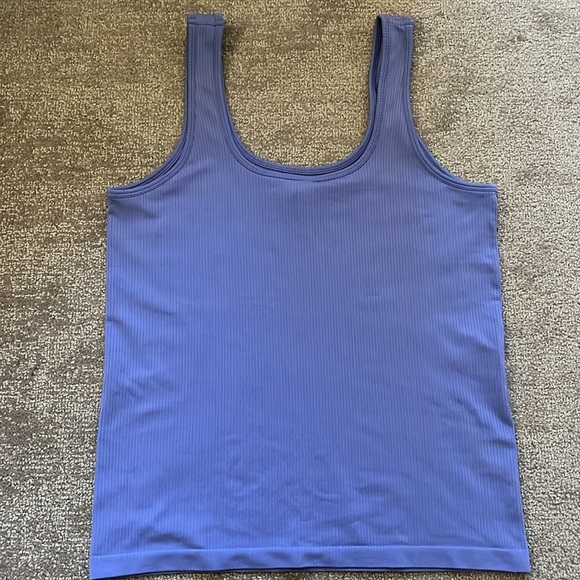 NWOT Athleta Renew Scoop Neck Tank Dark Adonis Blue Size L - Picture 4 of 5